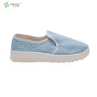Wholesale cleanroom PU sole esd canvas dustproof shoes antistatic safety work shoe