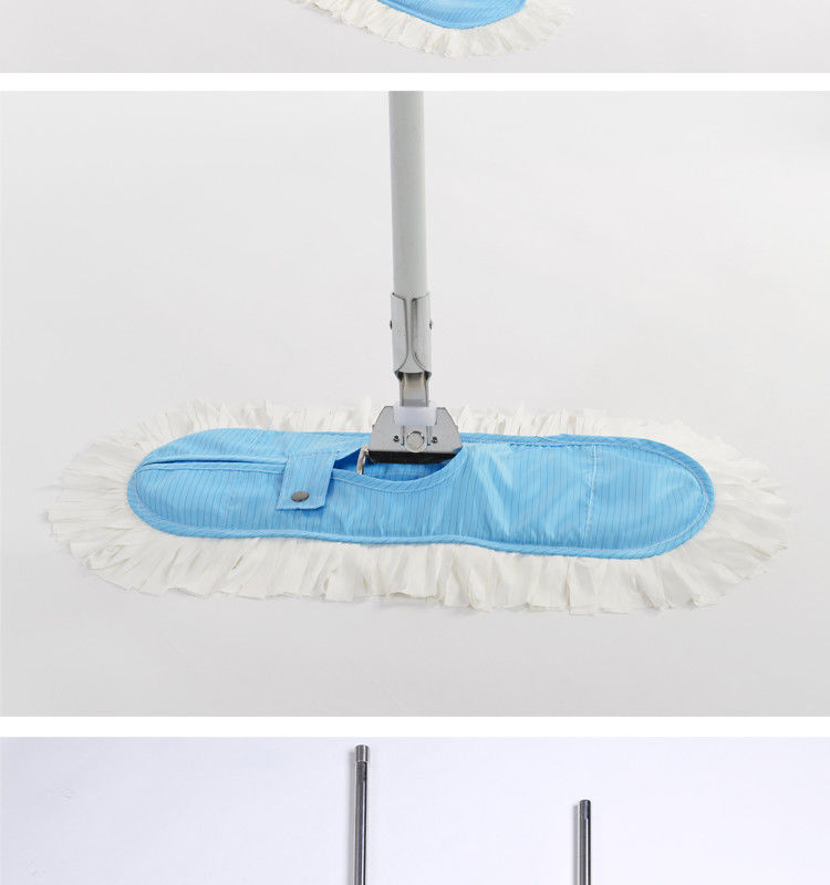 High Water Absorption ESD antistatic Cleanroom Microfiber Mop For workshop